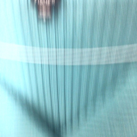 Eileen Fisher sweater women small blue cotton wide collar wrap cardigan - Picture 6 of 7